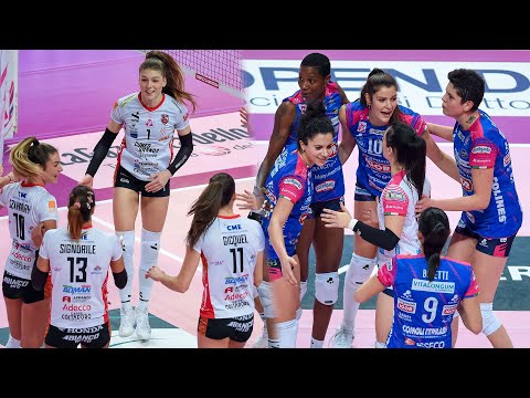 ALL "MEGA RALLY" of the DERBY Cuneo - Novara | Lega Volley Femminile 2022/23