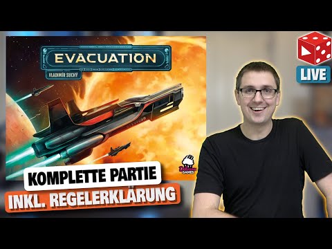Evacuation - SPIEL 23 Neuheit - Live Let's Play inkl. Regelerklärung von Marcel mit Vinzenz & Ben
