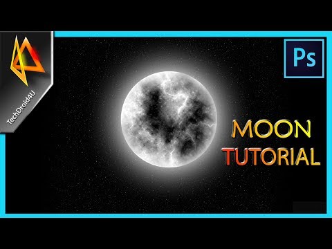 How to Create Moon in Photoshop CC 2017 ; Moon tutorial photoshop ; Techdroid4u