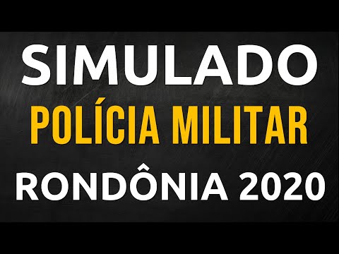 Simulado Polícia Militar Rondônia PM-RO 2020
