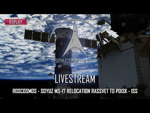 Roscosmos - Soyuz MS-17 Relocation from Rassvet to Poisk - ISS - March 19, 2021