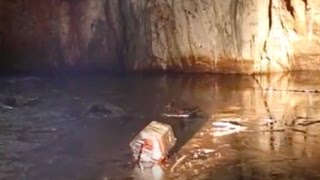 Trebiciano: la grotta inquinata da idrocarburi esausti