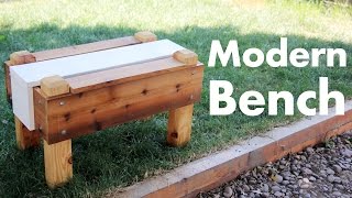 Building a Modern Outdoor Bench