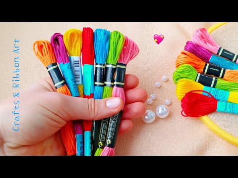 It's so Beautiful !! Superb Craft Idea with Embroidery Floss - DIY Easy Embroidery Floss Angels