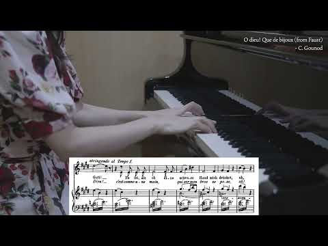 O Dieu! que de bijoux!..Ah! Je ris de me voir "Faust" C.Gounod/ piano accompaniment / karaoke/피아노반주