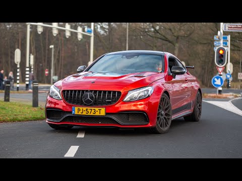 700HP Stage 2 Mercedes C63 S AMG Coupe with Straight Pipes - LOUD Accelerations & Revs !