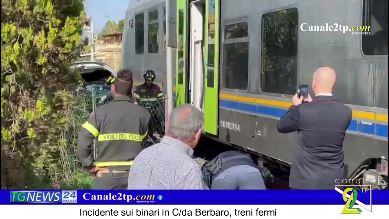 Incidente sui binari in C/da Berbaro, treni fermi