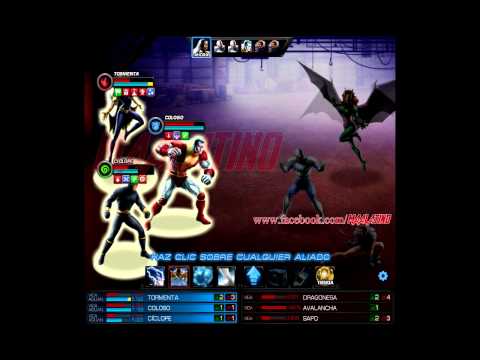 Batalla Heroica - Tormenta, Coloso & Cíclope vs Dragonesa, Avalancha & Sapo