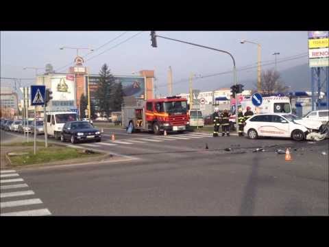 Vážna dopravná nehoda Žilina, križovatka, 16.11.2013