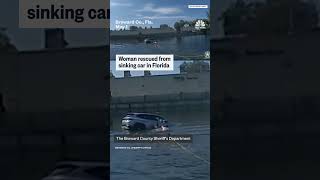 Woman rescued from sinking car in Florida