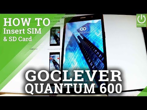 How to Insert SIM & SD in GOCLEVER Quantum 600 - Install SIM and Micro SD