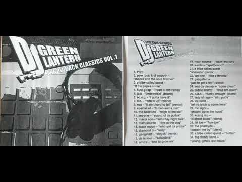 DJ Green Lantern Old School Mixtape Throwback Classics Vol.1 90's hip hop rap KRS-ONE, Kool G Rap.