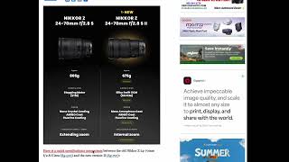 The New Nikkor Z 24-70 f2 8 S II. A Weird Replacement?