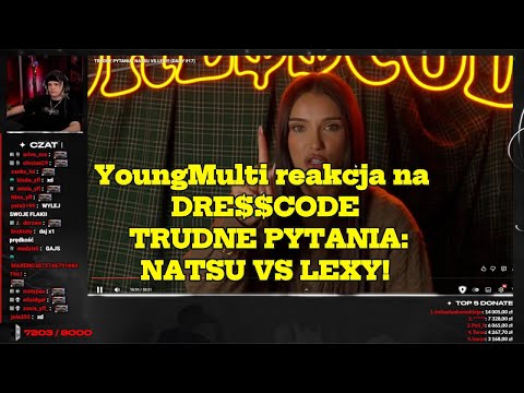 YoungMulti reakcja na DRE$$CODE - TRUDNE PYTANIA : NATSU VS LEXY!