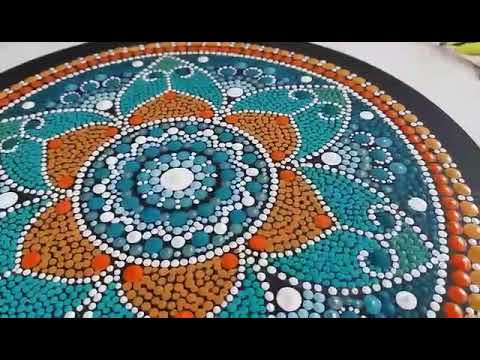 Flor em pontilhismo by Thincia Pontos em Cores