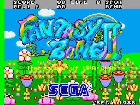 Full Game Playthrough - Fantasy Zone 2 - the Tears of Opa Opa (Arcade)