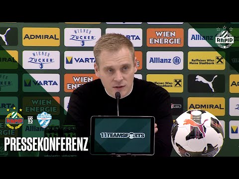 Pressekonferenz nach dem Spiel gegen Hartberg