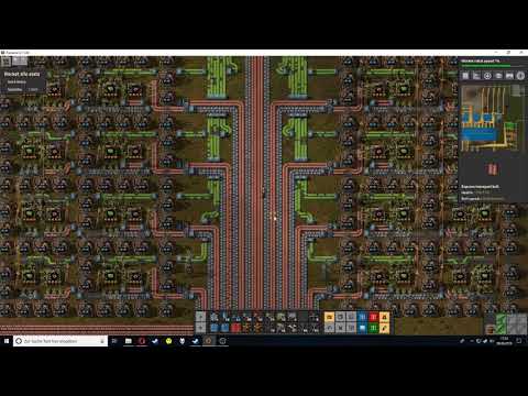 Factorio 0.17 first test of 70k green circuit production unit