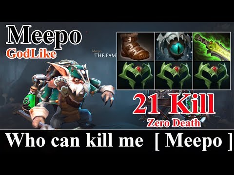 GodLike [Meepo] Midlane 21 Kill With Zero Death | Immortal Gameplay Dota 2 | Dota 2 sroksre