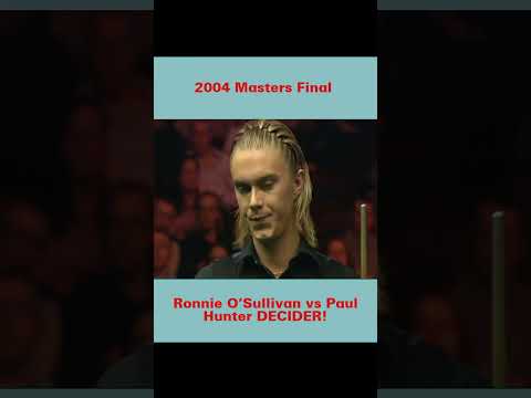 2004 Masters Final Ronnie O'Sullivan vs Paul Hunter DECIDER!