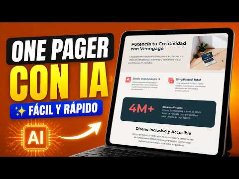 Cómo usar el generador One pager con IA de Venngage