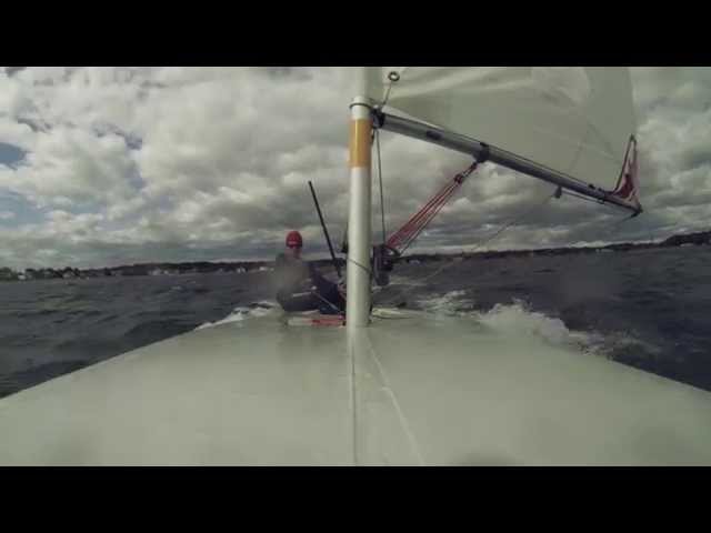 Laser Sailing - Heavy Air Gybe [HD]