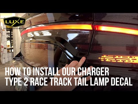 Charger Racetrack Taillamp Decal - Type 2 (Lower Blackout) Installation Video