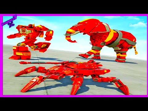 Spider Tank Robot Car Game - Elephant Robot Game Android gameplay