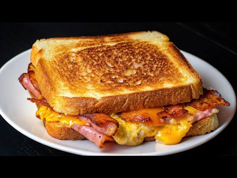 🔥😋 God, how delicious! 5 minute street food sandwich! Ideal breakfast!