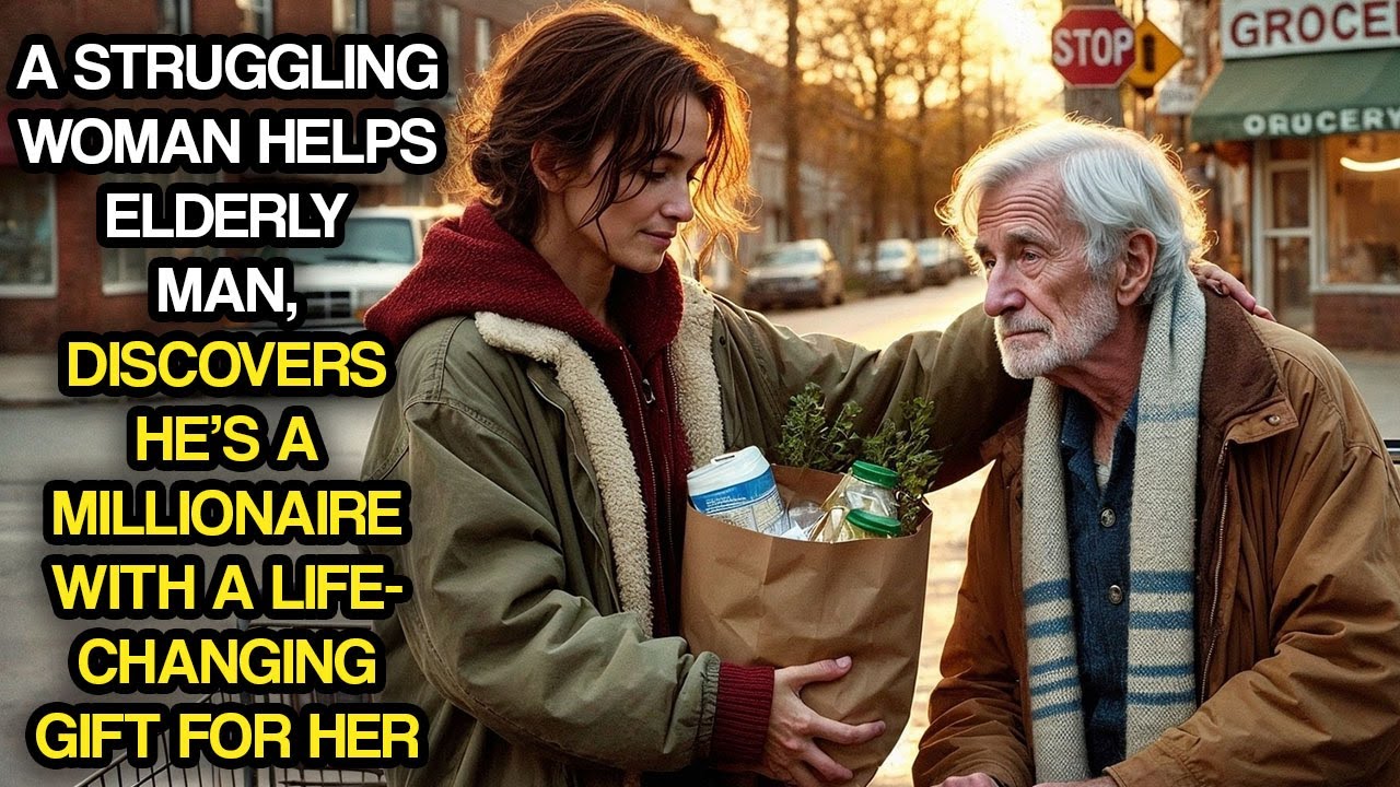 A Struggling Woman Helps Elderly Man, Discovers He's a Millionaire With A Life-Changing Gift for Her