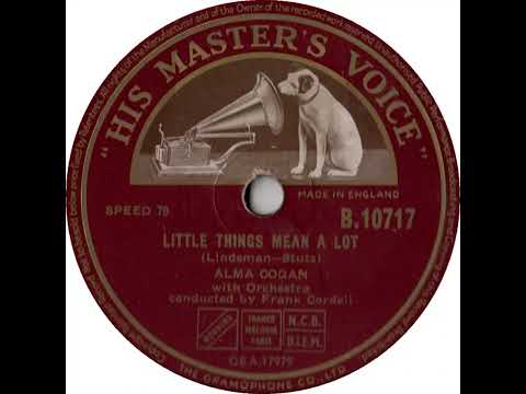 UK New Entry 1954 (46) Alma Cogan - Little Things Mean A Lot