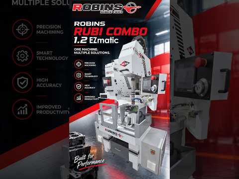 ROBINS RUBI COMBO 1.2 EZMATIC - PRECISION BORING & HONING! #RobinsMachines #RobinsRubiCombo