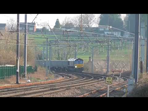 66424 with 68018 dit 6z77 Mountsorrel Sidings - Sellafield North Siding, Sun. 20th March 2022