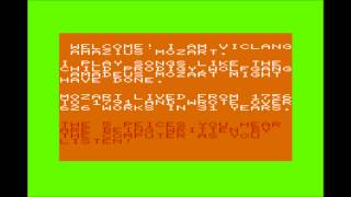 Mozart Machine (demo) for the Commodore VIC-20 / Commodore VC-20