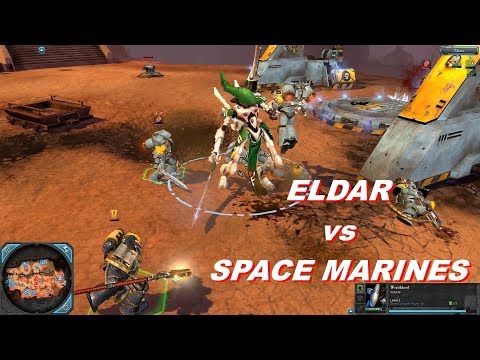 Eldar vs Space Marines - Warhammer 40k: Dawn Of War 2: Retribution - SupaEpicFun Mod