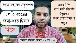 সমবায় সমিতির আর্থিক বিবরণী প্রস্তুত পদ্ধতি