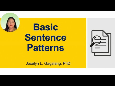 (FULL LESSON) Basic Sentence Patterns | English Grammar | ABELS