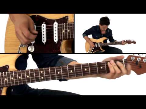 Stevie Ray Vaughan Guitar Lesson - Texas Blues Solo Performance - Corey Congilio