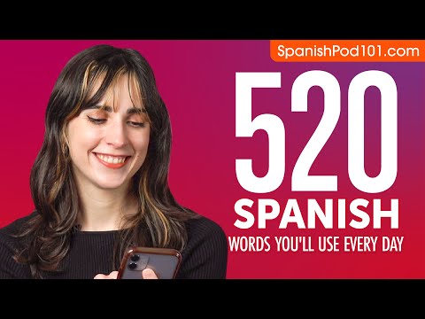 520 Spanish Words You'll Use Every Day - Basic Vocabulary #92
