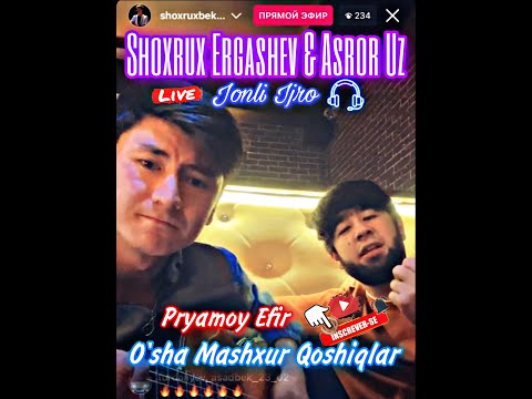JONLI EFIRDA ASROR UZ & SHOXRUX ERGASHEV ENG MASHXUR QO’SHIQLARI #jonliijro   #zormusicuz #zormusic
