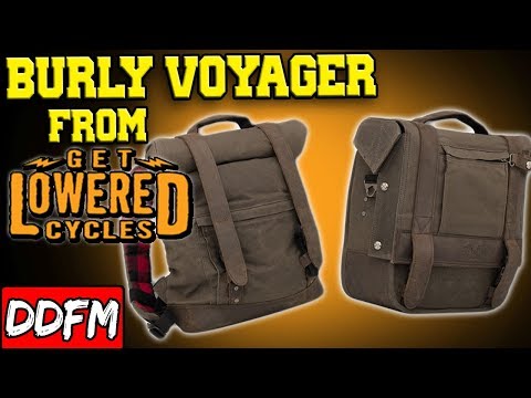 Burly Brand Saddlebag and Backpack Preview (Voyager Luggage) from Get Lowered Cycles!