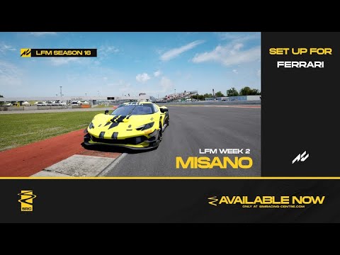 ACC | Ferrari 296 GT3 | 1:32.397 at Misano | LFM S16W2