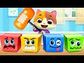 Let's Open Colored Surprise Boxes | Surprise Eggs | Learn Colors | Kids Songs | Mimi and Daddy