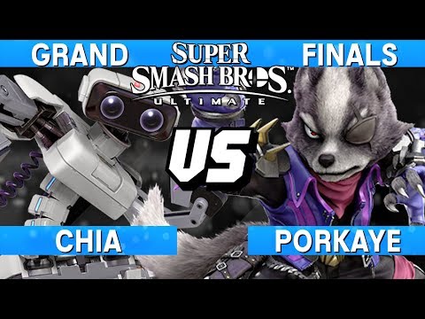 Smash Ultimate Tournament Grand Finals - Chia (ROB) vs Porkaye (Wolf) - S@LT 196