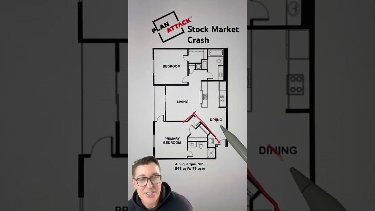 Was the stock market crash the source of inspiration for this architect? What a terrible layout!