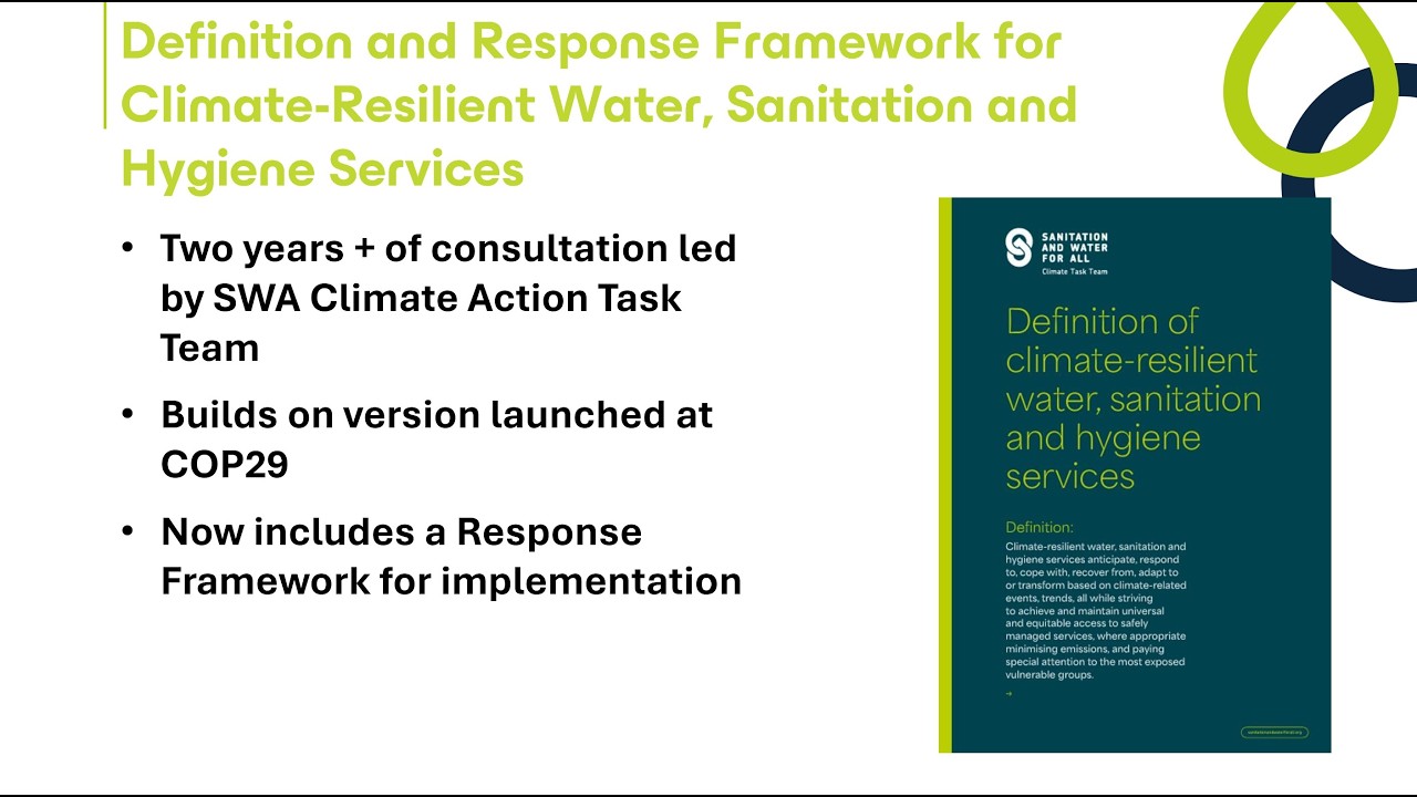 [SWA Webinar - Day 2/2] Climate-Resilient Water and Sanitation under the Global Goal on Adaptation
