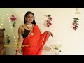 How To Style Your Red Chiffon Saree Saree Fashion Saree Lover Sneha Beauty