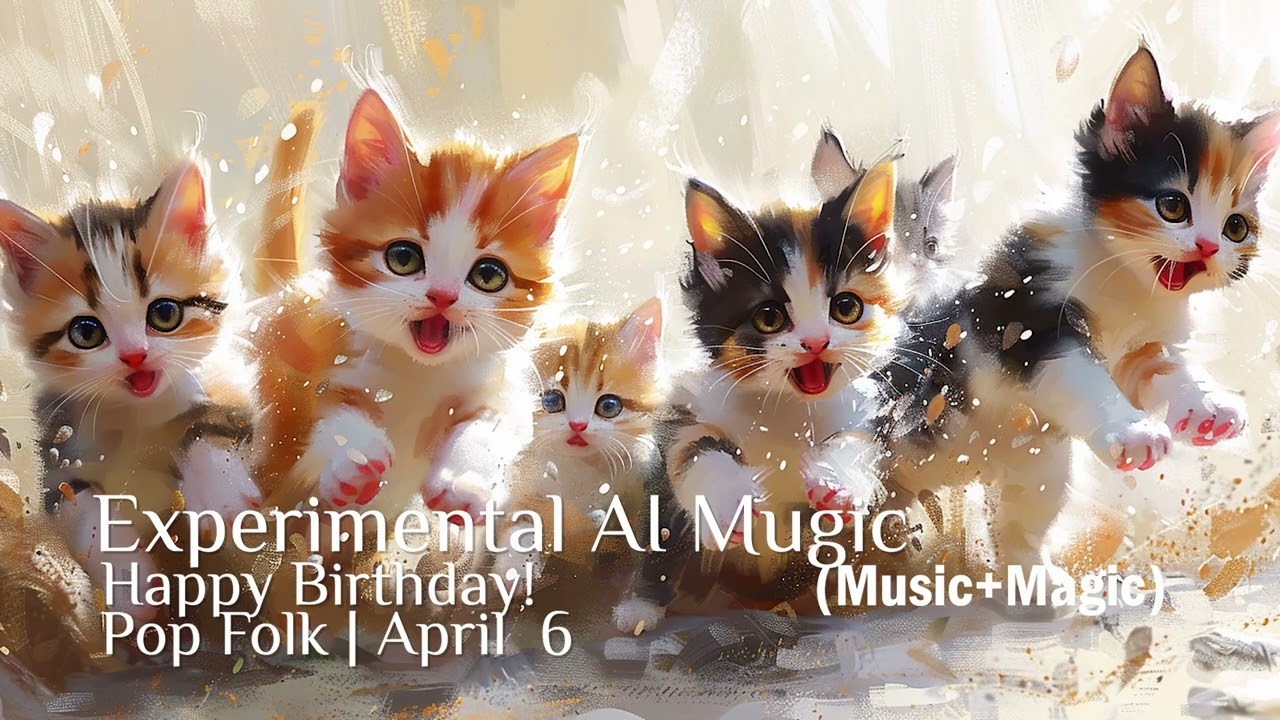 Happy Birthday! April Whiskers | Pop Folk - April 6  #aimusic #happybirthday #pop #folksong #aialbum