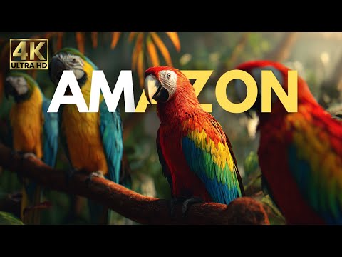 Amazon 4k : The Breathtaking Birds In Amazon Rainforest | Nature’s Green Paradise