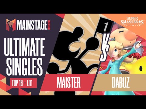 Maister vs Dabuz - SSBU Singles: Top 16 Losers Round 1 - Mainstage 2021 | G&W vs Olimar, Rosalina